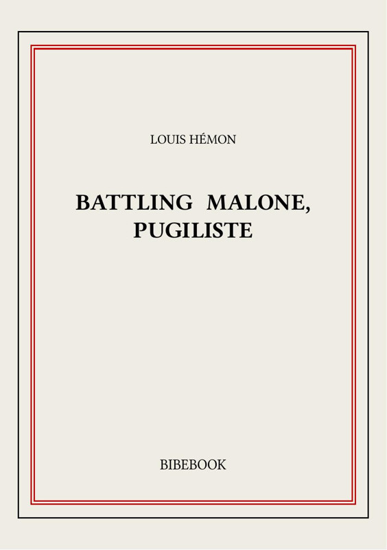 Cover of Battling Malone, pugiliste