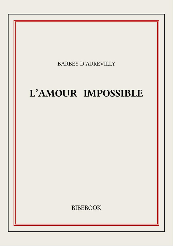 Cover of L'amour impossible