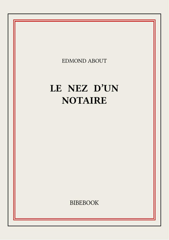Cover of Le nez d'un notaire