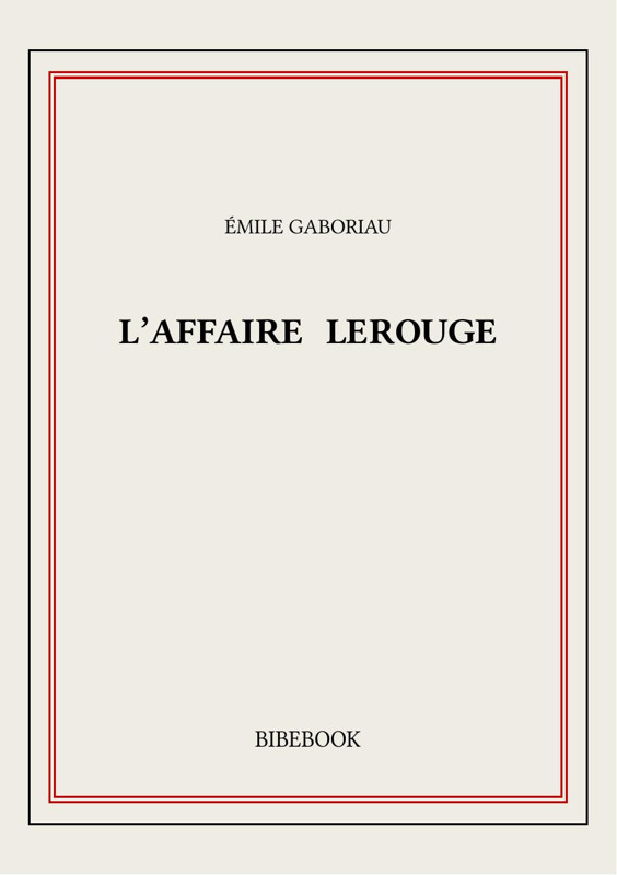 Cover of L'affaire Lerouge