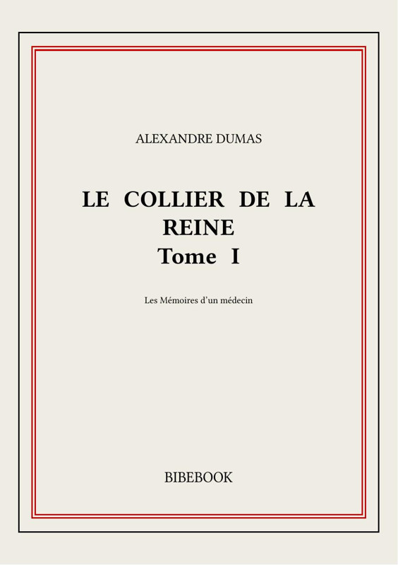 Cover of Le collier de la reine I
