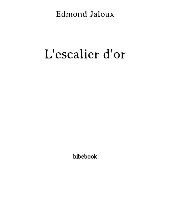 Cover of L'escalier d'or